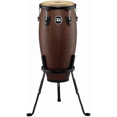 Meinl Percussion Headliner Designer Conga - Mittelgroße Handtrommel - Mit Büffelfell - Durchmesser 11 Zoll - Siam Eiche, Dunkelbraun (HC11VWB-M)