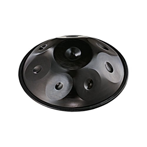Sonic Energy Harmonic Art Handpan – Natural D, 8 Töne, 440 Hz – Nitrierter Stahl – Für Meditation, Yoga, Percussion – Inkl. Zubehör (HD1)