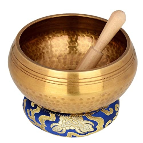 quwewn Tibetisches Klangschalen-Set Meditationsklänge Klangschalen, Handgefertigte Schalen Für Yoga Und Meditation,8cm