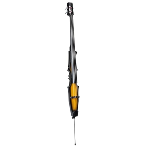 Fame UB-1 Elektrischer Kontrabass Sunburst, Transportabler 3/4 Größe Bass, mit Piezo Tonabnehmer, inklusive Gig Tasche
