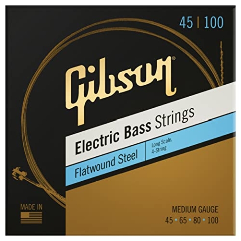 Flatwound Electric Bass Strings Long Scale Medium Gauge - Saitensatz für 4-Saiter E-Bass