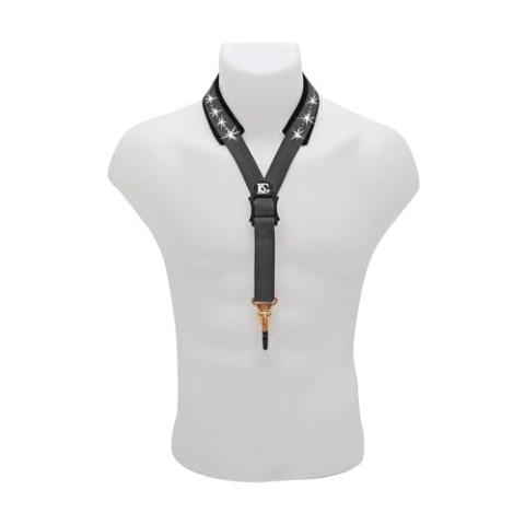 BG CORDON DE SAXOPHONE POUR ADULTES GLAM BG S10GSH Blasinstrumenten-Zubehör Saxophon Trageriemen & S