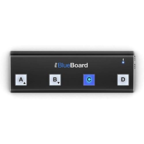 IK Multimedia iRig BlueBoard Bluetooth MIDI Pedalboard Kontroller für Apple iPhone/iPod/iPad und Mac, schwarz