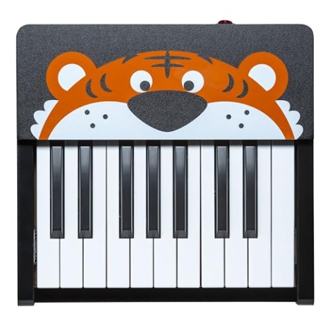 Mini-Piano, 18 Tasten, 8-stimmige Polyphonie, abgerundete Kanten, eingebauter Lautsprecher, stabil und sicher, ideal für musikalische Entfaltung