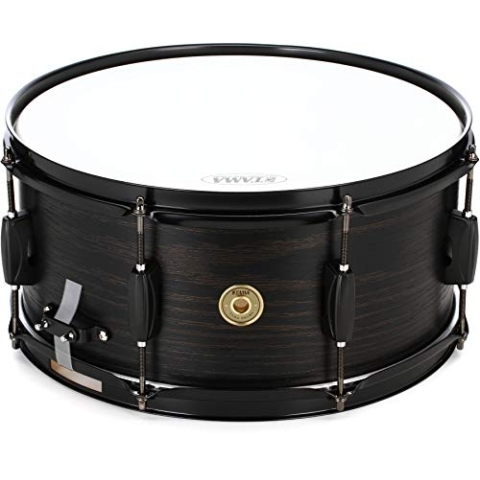 TAMA WP1465BK-BOW Snare Drum - 6.5" x 14" - Black Oak Wood