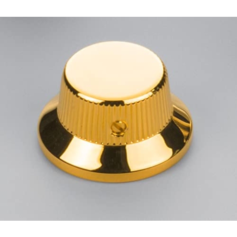 Schaller »STRAT® KNOB« 3 Stück Poti-Knöpfe für E-Gitarre im Strat®-Style - Gold