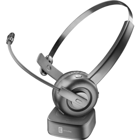 cellularline - Home Office - React - Mono-Bluetooth-Kopfhörer mit Ladestation.