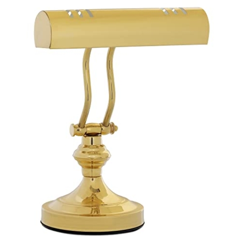 Classic Cantabile L3-A Messing Klavierleuchte - Retro Pianoleuchte für Klaviernoten - Vintage Schreibtischlampe mit 180 cm Kabel - Leselampe für Klavier und Piano - Messing
