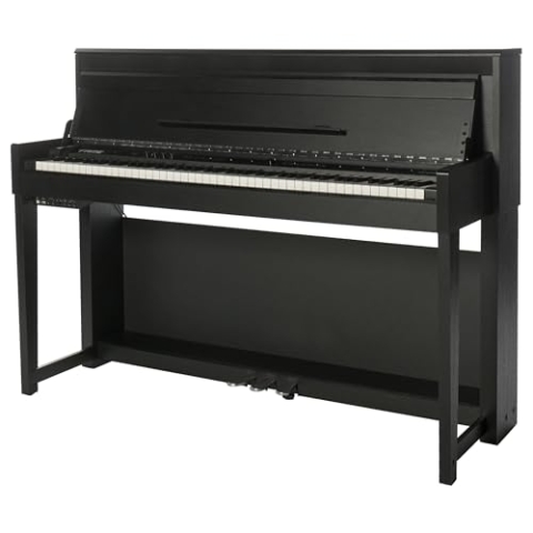 Fame DP-6500K E-Piano mit präziser Hammermechanik, anschlagdynamischen 88 Tasten, perfekter Klavierklang, 40 Orchesterklangfarben, 256-fache Polyphonie, wertiges Gehäuse mit Deckel, Digital Piano