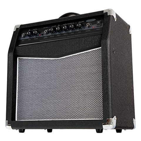 Classic Cantabile SG200R Gitarrencombo - Verstärker mit 20 Watt (RMS) - 8" Speaker - 2 Kanäle (Clean und Overdrive) - Regelbarer Federhall