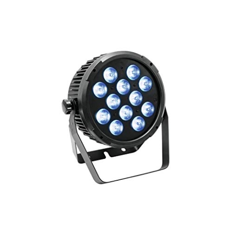 EUROLITE LED SLS-12 HCL MK2 Floor | Flacher LED-Scheinwerfer mit RGBAW+UV-Farbmischung, inkl. IR-Fernbedienung