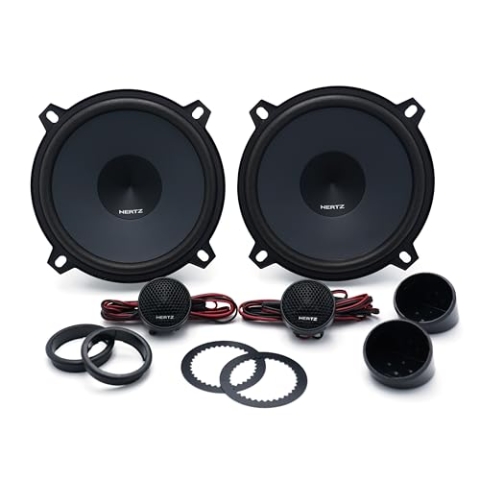 Hertz K 130 – 130-mm 2-Wege-Komponentensystem mit 24-mm-Hochtöner, 220W Peak, inklusive Frequenzweiche für präzise Klangverteilung