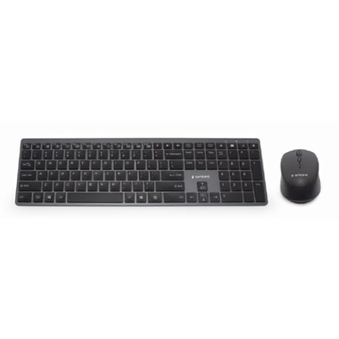 Gembird TECLADO (Ingles) MIT Raton Backlight PRO Business Slim Wireless Desktop KBS-ECLIPSE-M500