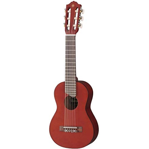 Yamaha Acoustic Guitalele, GL1 - Ein Hybrid aus Gitarre und Ukulele (70 cm) mit 6 Saiten (3 Nylon / 3 Metall umsponnen als Nylonsaitensatz bekannt) und passender Yamaha Gig Bag, braun