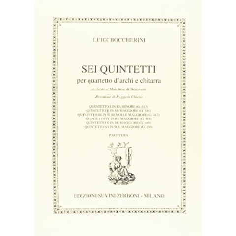 Luigi Boccherini-Quintetto N. 1 Partitura-String Quartet and Guitar-SCORE