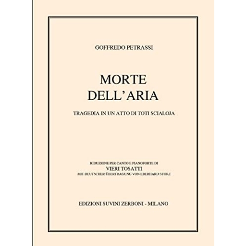 Goffredo Petrassi-Morte Dell'Aria-Contemporary Music-SCORE