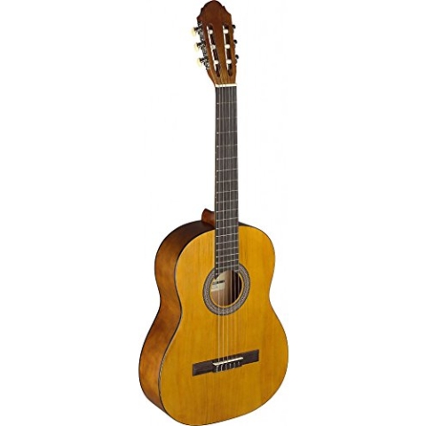 Stagg C440 Klassische Gitarre – Schwarz Gitarre Volle Größe natur