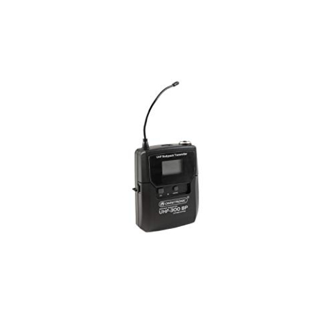 OMNITRONIC UHF-300 Taschensender 823-832/863-865MHz | Taschensender mit UHF-PLL-Technik, passend für Empfänger aus der UHF-300-Serie