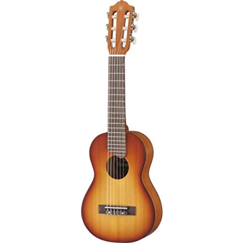 Yamaha GL-1 TBS Guitalele braun sunburst – Perfekter Hybrid aus Gitarre und Ukulele – Kleine 1/8 Reisegitarre aus Holz inkl. Gigbag