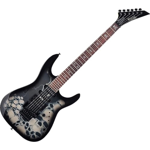 Rocktile Pro JK150-BSK E-Gitarre Skull