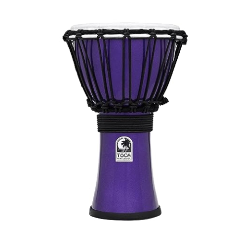 TOCA TFCDJ-7MV 7-Inch Freestyle Colorsound Djembe - Metallic Indigo