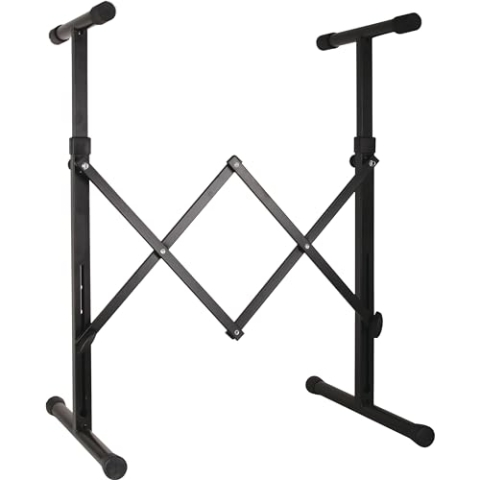 GVI Keyboardständer schwarz Höhe 60-78 cm