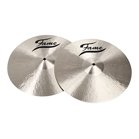Fame Masters B20 Heavy HiHat 14", Handcrafted B20 Bronze Cymbals, Balanced Warm Sound, Defined Chick-Sound