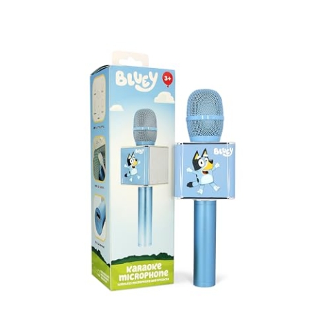 OTL Technologies BL1077 Bluetooth-Mikrofon, kabellos, Karaoke, Bluey mit Lautsprecher