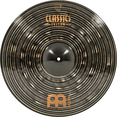 Meinl Cymbals Classics Custom Dark Crash — 19 Zoll (Video) Schlagzeug Becken (48,26cm) B12 Bronze, Dunkles Finish (CC19DAC)