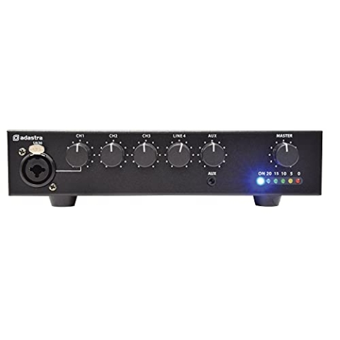Adastra | UA Series Compact Mixer Verstärker mit Mehreren Eingangskanälen | 30 W