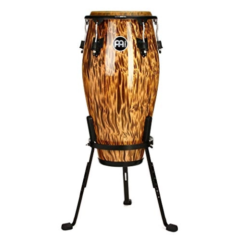 Meinl Percussion Marathon Designer Conga - Mittelgroße Quinto Handtrommel - Mit Büffelfell - Durchmesser 11 Zoll - Siam Eiche, Mehrfarbig (MCC11LB)