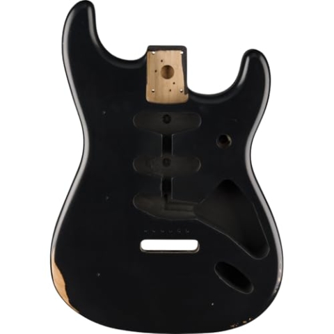 Road Worn 50's Stratocaster SSS Erle Korpus schwarz