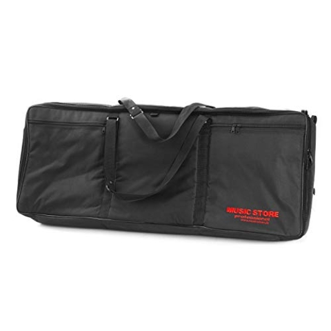 MUSIC STORE Keyboardtasche KC-25 II, 138x37x15cm, Schwarz, Nylon, 20mm Polsterung, Vortasche, Stabile Griffe, Passend für P-255, CP-4, FP-50, Fame SP-3, SP-5100