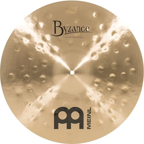 Meinl Cymbals Byzance Traditional Extra Thin Hammered Crash 18 Zoll (Video) Schlagzeug Becken (45,72cm) B20 Bronze, Traditionelles Finish (B18ETHC)