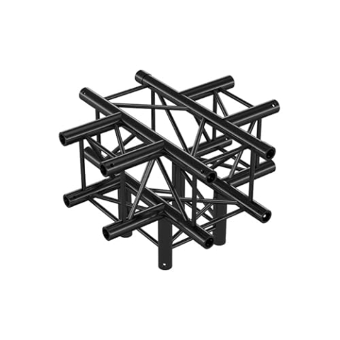 Milos Pro-30 Square F Truss - Cross + Down 5-way QCV51-90° corner - heavy duty - black - F