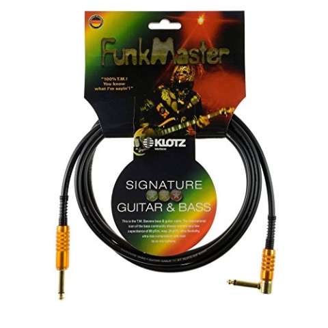 KLOTZ FunkMaster high end gitarren- & bass kabel (gerade - gewinkelt) (3,0)