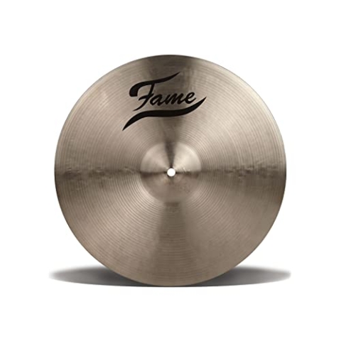 Fame Masters, 15 Zoll B20 Bronze Crash Becken, Handgehämmert, Medium Stärke, Traditional Finish, Ausgewogener warmer dunkler Sound