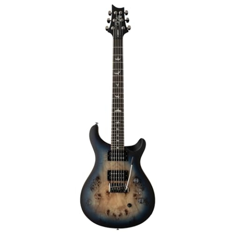 PRS SE Exotic Custom 24-08 Poplar Burl LTD Lake Blue Midnight Burst - PRS E-Gitarre