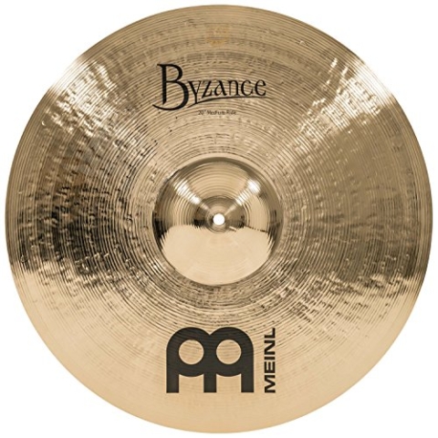 Meinl Byzance Brillant 20 Zoll Medium Ride (Video) Schlagzeug Becken (50,80cm) B20 Bronze, brilliantes Finish (B20MR-B)