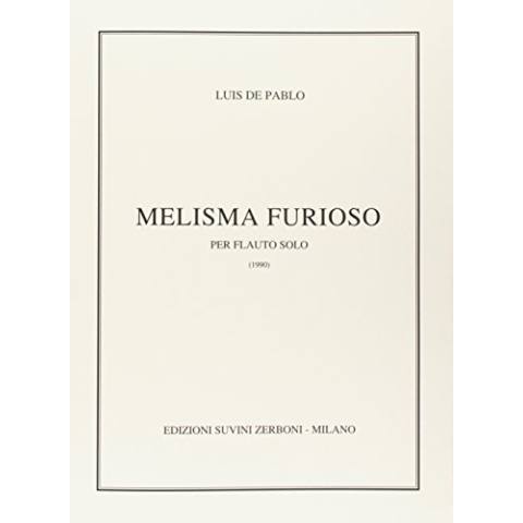 Luis De Pablo-Melisma Furioso (1990) Per Flauto (15)-Flute-SCORE