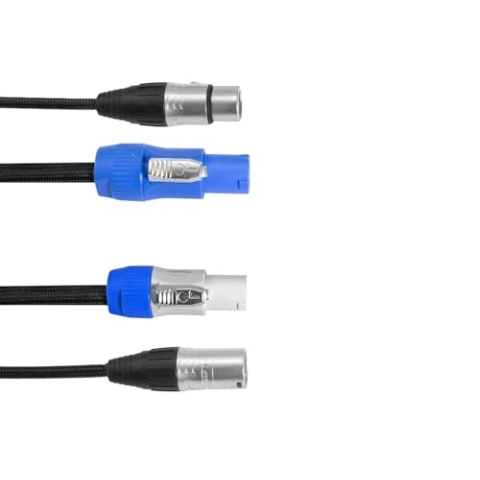 EUROLITE Kombikabel DMX P-Con/5 Pin XLR 5m | Power-DMX-Hybridkabel