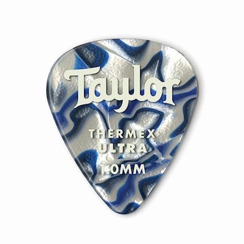 Taylor Premium Darktone 351 Thermex Ultra Plektren Blue Swirl 1,00 mm, 6 Stück