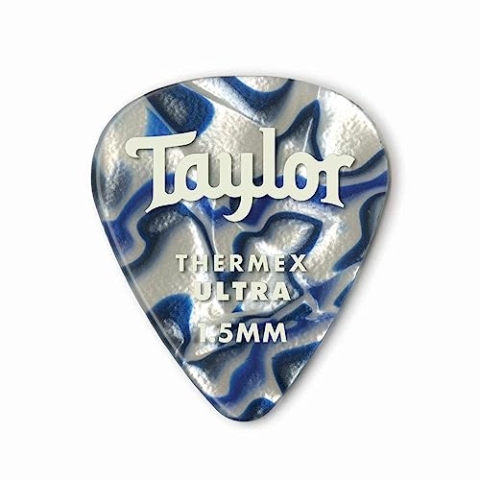 Taylor DarkTone 351 Blue Swirl Thermex Ultra Plektren, 6 Stück, 1,5 mm