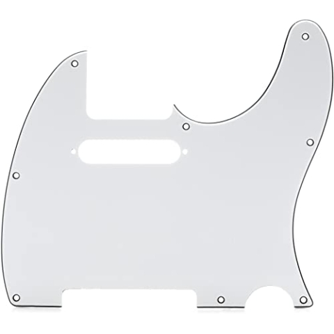 Fender 099-1355-000 3-Ply White 8-Hole Mount Telecaster Pickguard