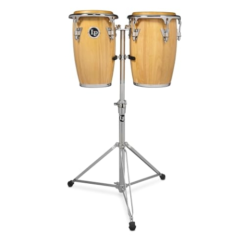 Latin Percussion Congaset Junior Congas 8“ + 9“, LP-JRX-AW, Natural, chrome Hardware