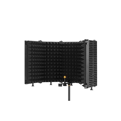 Boya by-rf5p Faltbarer Mikrofon-Isolationsschirm und Reflexionsfilter, USB