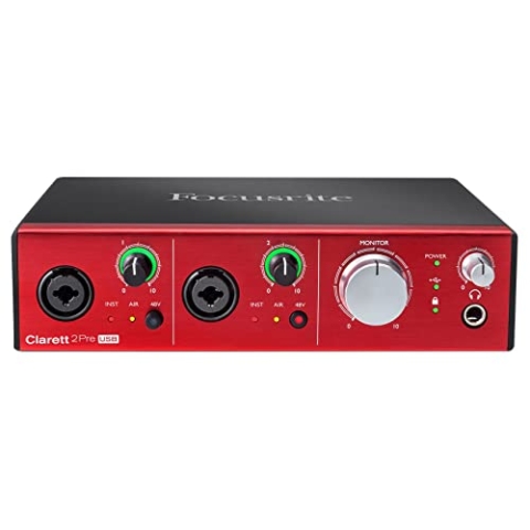 Focusrite Clarett Pre USB 10 Eingänge/4 Ausgänge Audio-Schnittstelle