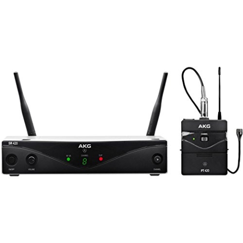 AKG wms420present – wms-420 Wireless Presenter Set Mikrofon Klappe Band D