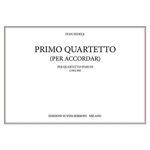 Ivan Fedele-Primo Quartetto Pa.-Contemporary Music-SCORE