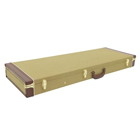 DIMAVERY Holz-Case für E-Gitarren, tweed | Case für E-Gitarren in TL- und ST-Form